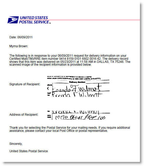 Certified Mail Return Receipt Requested Signature PDF file