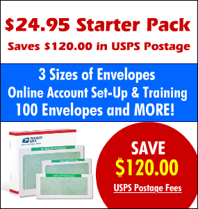 Starter Pack Certified Mail Envelopes 100 Envelopes