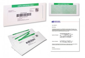 Certified Mail Envelope with Return Receipt Electronic RRE